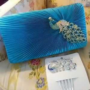 ⚜️ Lulu Townsend Vintage Peacock Evening Bag